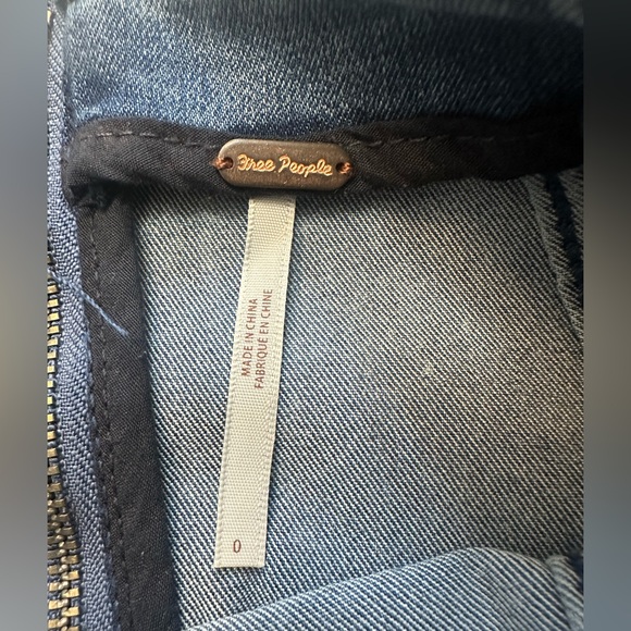 Free People Dark Blue A-Line Skirt - Picture 3 of 4